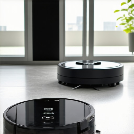 Innovative Deep Cleaning Technologies Modern home cleaning tools including ultrasonic cleaners and robotic vacuums in use.