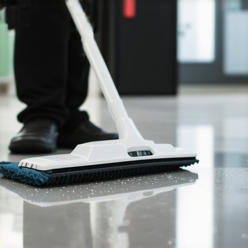Close-up of advanced cleaning tools and techniques being used for deep cleaning