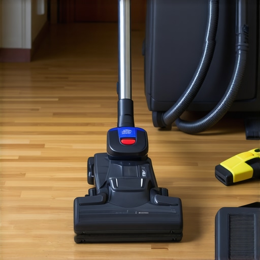 Vacuum and steam cleaner in a well-maintained home.