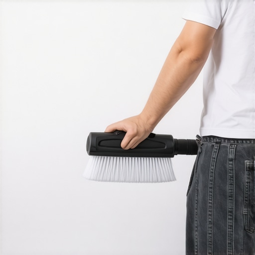 Vacuum cleaner with HEPA filter cleaning wall corners