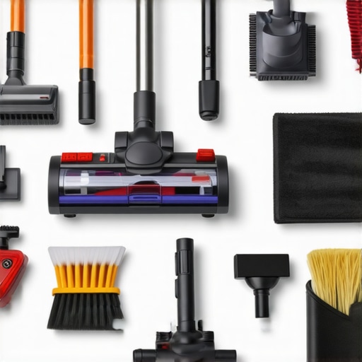 A collection of professional cleaning tools and vacuums ready for maintenance and use.
