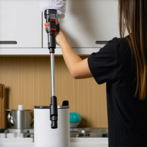 How to Clear Dust from the Top of High Kitchen Cabinets
