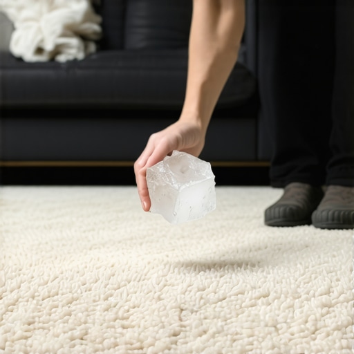 The Ice Cube Trick for Lifting Heavy Furniture Dents from Carpet