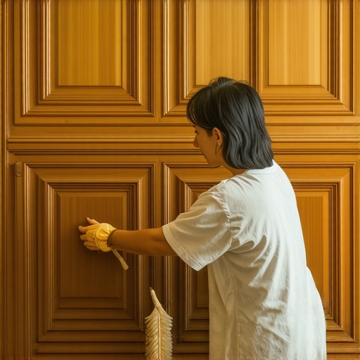 The best way to dust intricate wood carvings and baseboards