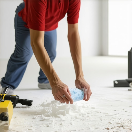 Why you should never use a wet cloth on fresh drywall dust