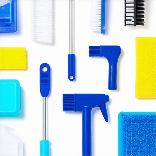 Professional cleaning tools and products ready for deep cleaning