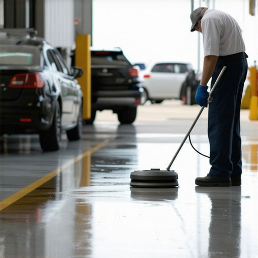How to Clean Heavy Oil Stains from Auto Shop Floors