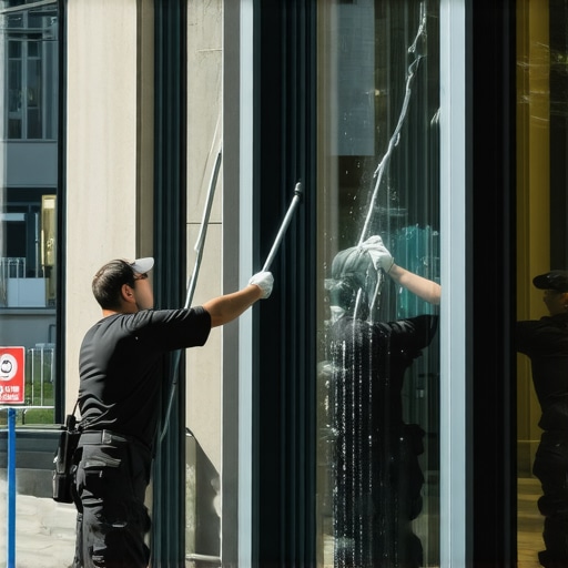 How to Clean Large Glass Storefronts Without Using a Ladder