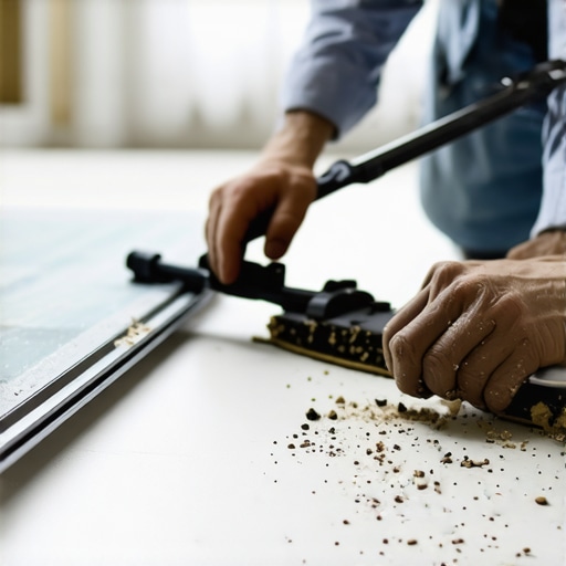 How to Clean Sawdust Out of Hard-to-Reach Sliding Door Tracks