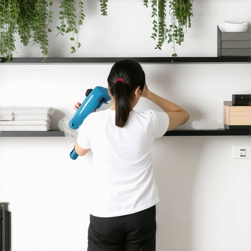 How to Clear Dust from Behind Modern Floating Shelves