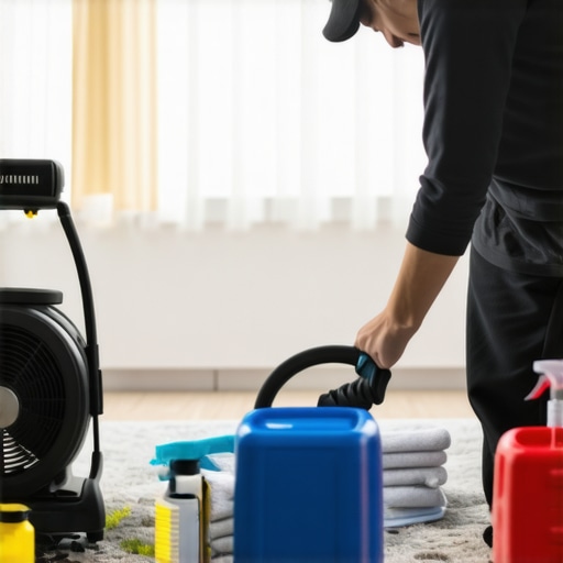 How to save a carpet that was soaked by a burst pipe