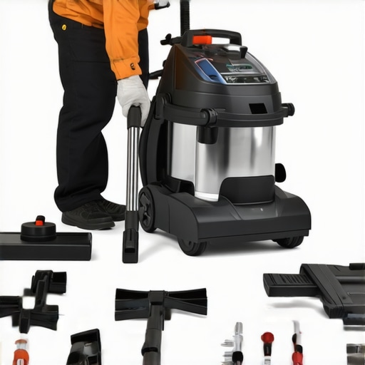 A person inspecting and cleaning a vacuum cleaner to ensure optimal performance.