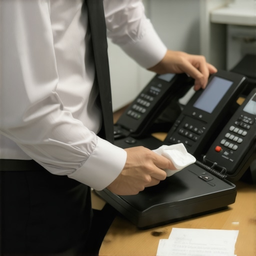 The Best Way to Sanitize Shared Office Telephones and Gear