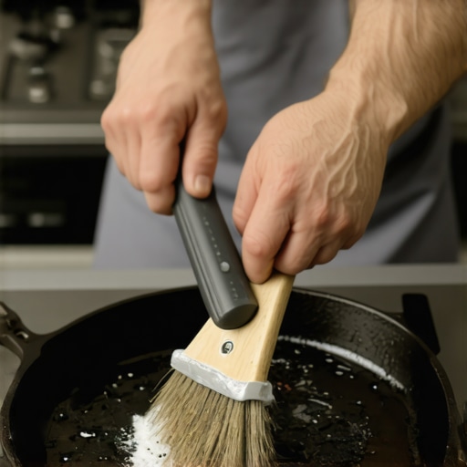 The best way to clean a scorched iron plate
