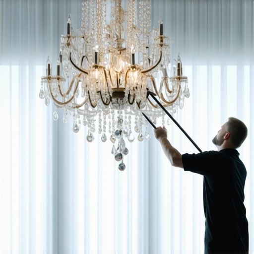 The best way to clean crystal chandeliers without taking them down