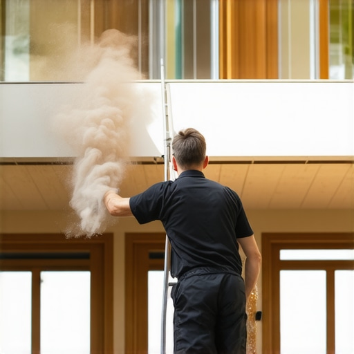 The best way to dust a house with high ceilings
