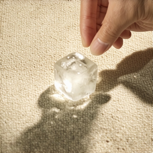 The ice cube trick for lifting heavy furniture dents in carpets