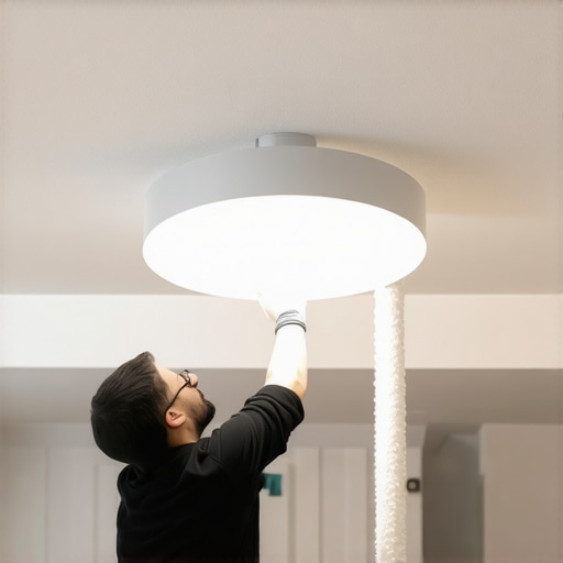 The secret to cleaning high-reach light fixtures safely