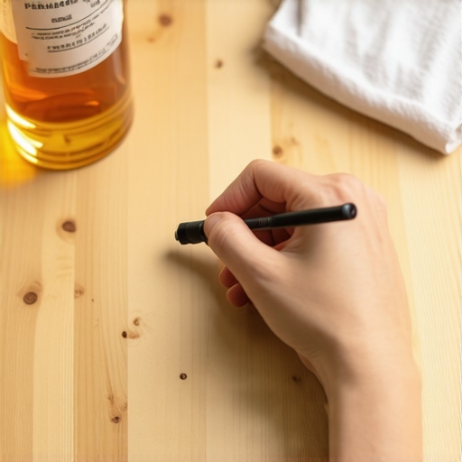 The trick to removing permanent marker from a wood table