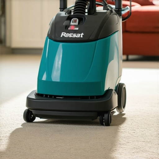 Using a commercial carpet cleaner for long-term freshness Professional-grade carpet extractor demonstrating deep cleaning capabilities.