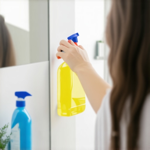 Cleaning Hairspray Buildup From Bathroom Walls and Mirrors
