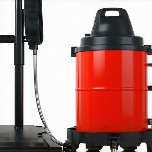 Steam cleaner being used on tiled surface in home