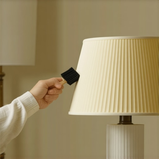 How to Dust Pleated Lampshades Using This Simple Brush