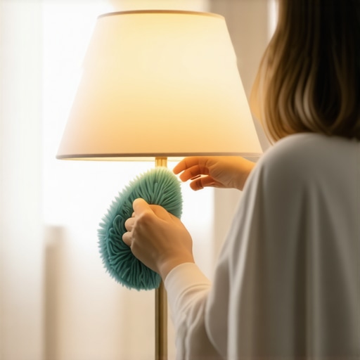 How to get pet hair off a lampshade without a vacuum