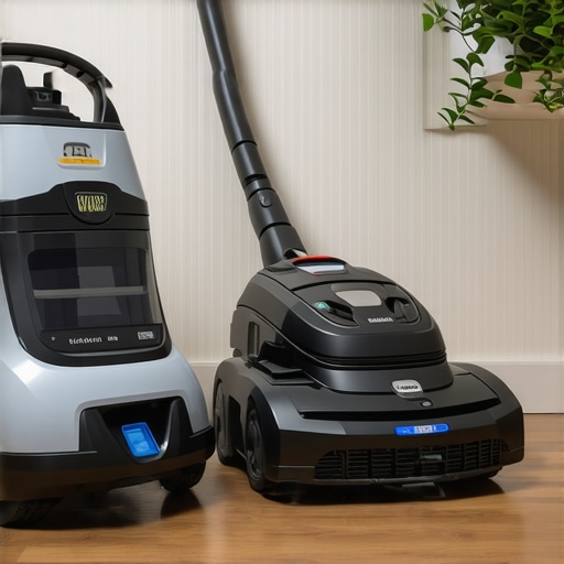 Effective home cleaning tools including steam cleaner, HEPA vacuum, and robotic vacuum in use.