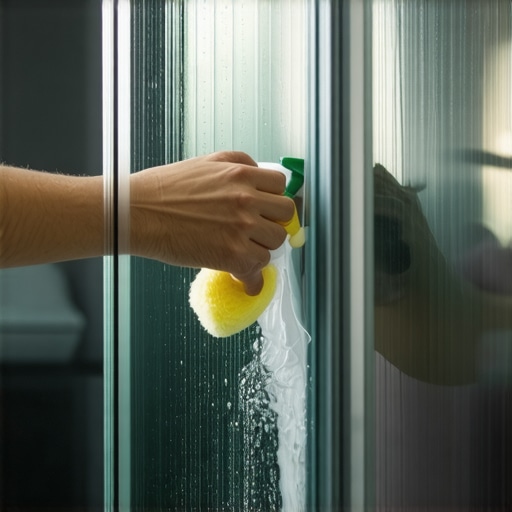 Removing Mineral Deposits from Glass Shower Doors with Natural Acids