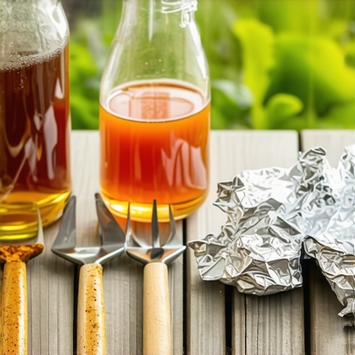 Removing Rust From Garden Tools with Vinegar and Foil