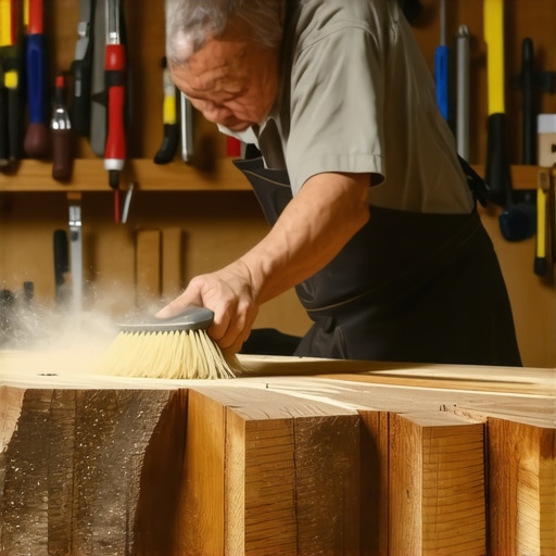 The Trick to Cleaning Dust Off Rough-Sawn Wood Beams
