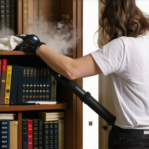 The best method for cleaning a very dusty bookshelf