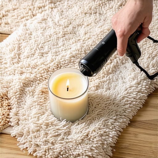 The secret to lifting old candle wax from plush rugs