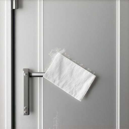 The secret to removing sticky tape residue from metal door frames