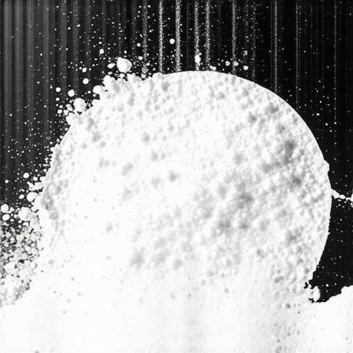 Close up of a leaking vacuum cleaner gasket seal with white dust visible