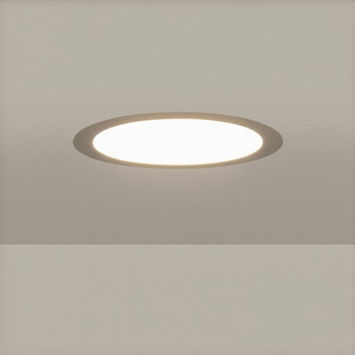 A perfectly cleaned recessed ceiling light canister free of drywall dust and construction debris.