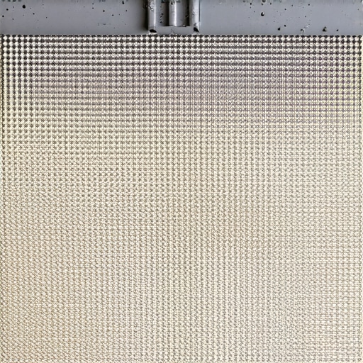 Close-up of a vacuum HEPA filter choked with fine white drywall dust particles.