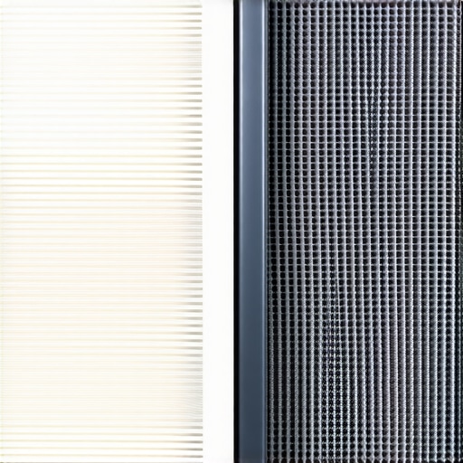 A close-up showing a clean white vacuum filter next to a dark, dust-clogged filter to demonstrate the importance of filter maintenance.