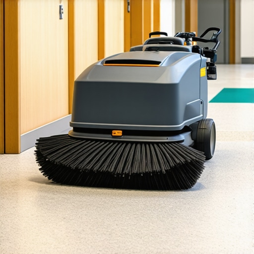 Professional CRB machine being used on a commercial carpet to lift dirt.