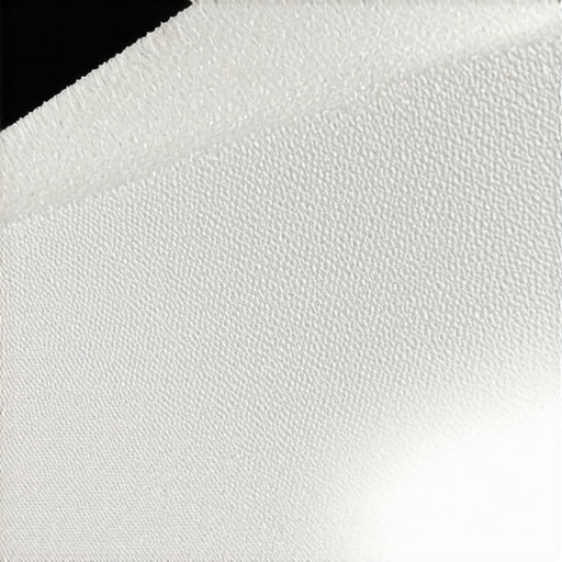 Close up view of fine construction dust trapped in a professional HEPA filter.