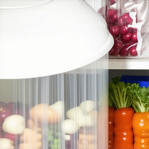 Placing a plastic trash lid into a freezer to kill odors