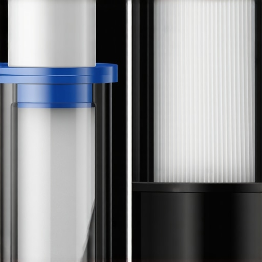 Comparison showing why HEPA filters are necessary for fine construction dust.