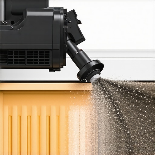 High-efficiency HEPA vacuum cleaning baseboard heater fins
