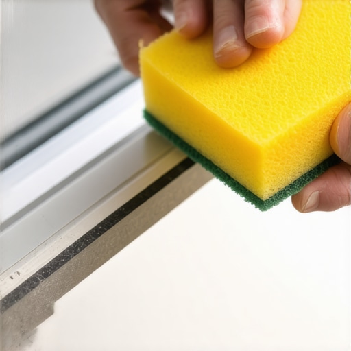 How to Clean Window Tracks Using a Sponge and a Utility Knife