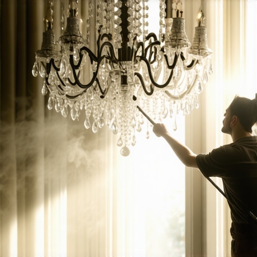 How to Clean a Dusty Chandelier Without a Ladder