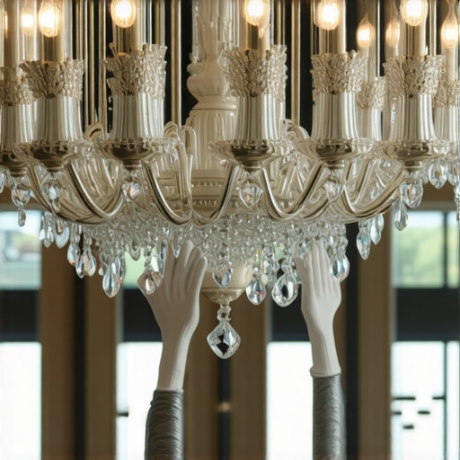 How to clean a crystal chandelier without taking it apart