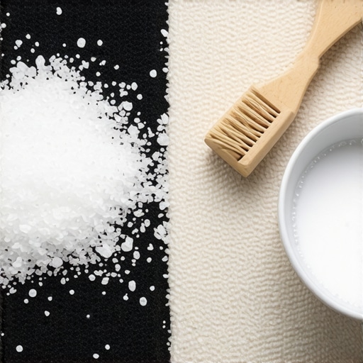 How to remove salt stains from entryway rugs in the winter