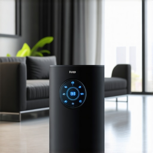 A high-capacity HEPA air scrubber used to maintain air quality after home construction.