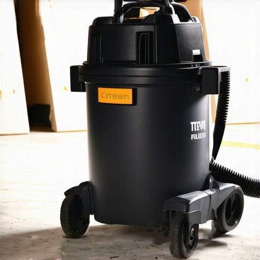 A shop vacuum designed for fine construction dust cleanup